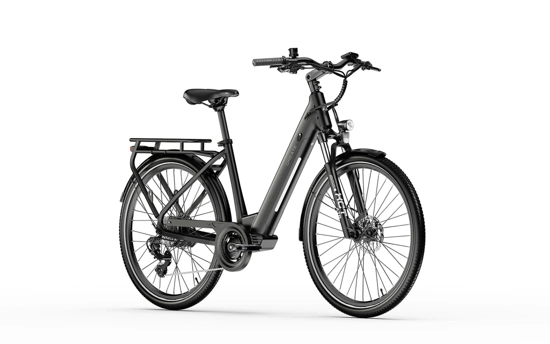 Vélo électrique urbain | A-Spadz QREATE City Pro | 250 W | V-max 25 km/h | Autonomie jusqu’à 100 km - Atom Motors