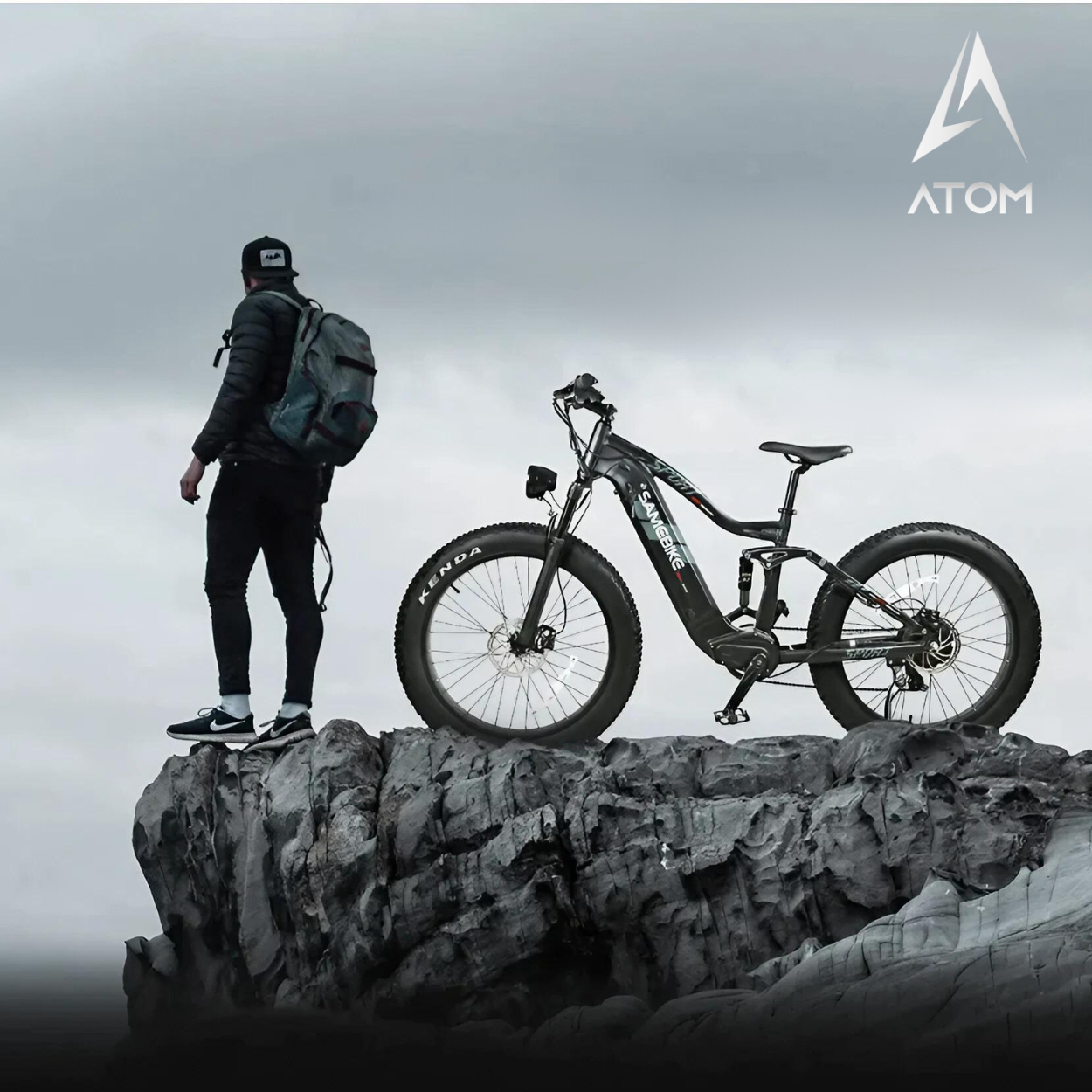 Vélo électrique Fatbike | Samebike RS-A08 | 750 W | V-max 25 km/h | Autonomie 80 km - Atom Motors