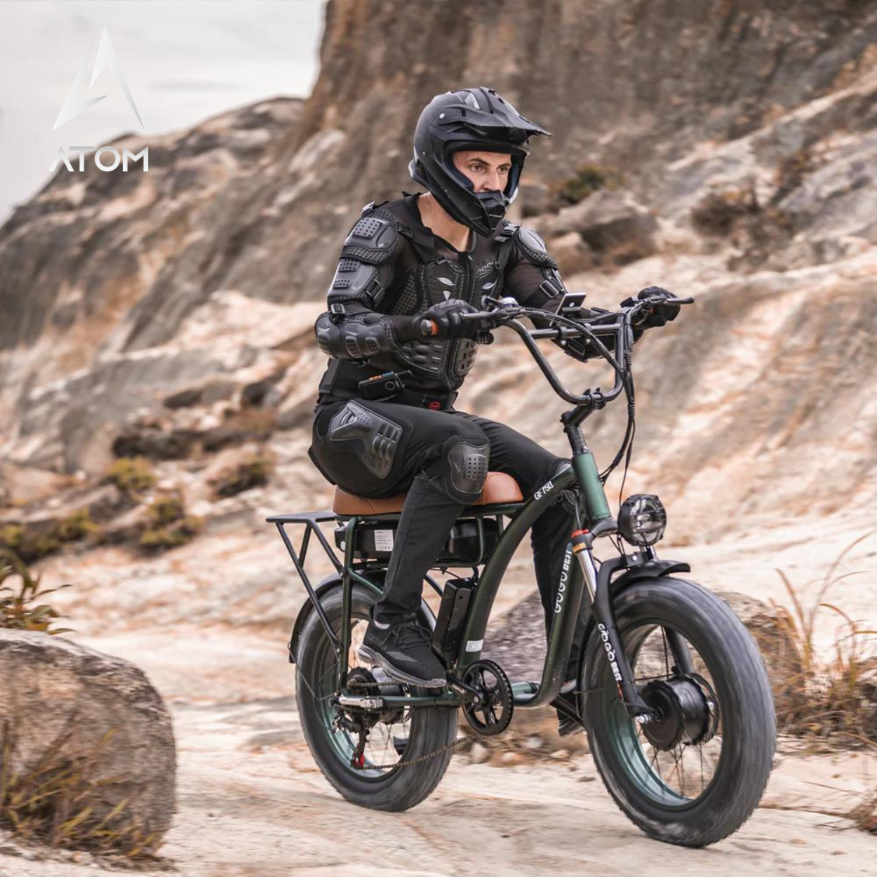 Vélo électrique Fatbike | Gogobest GF750 | 2000 W | V-max 25 km/h | Autonomie 80 km - Atom Motors