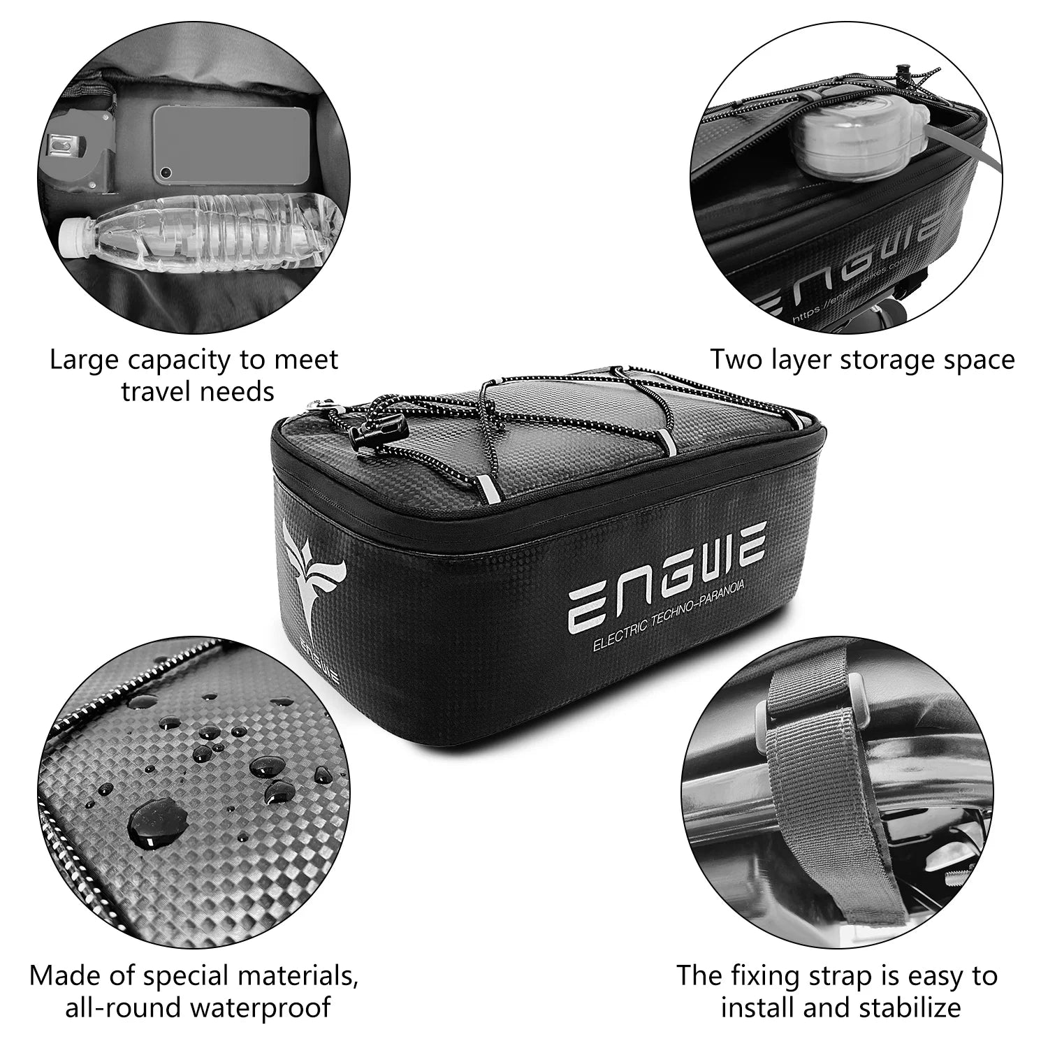 Sac de Porte-Bagages Arrière Vélo | ENGWE | 7L - Atom Motors