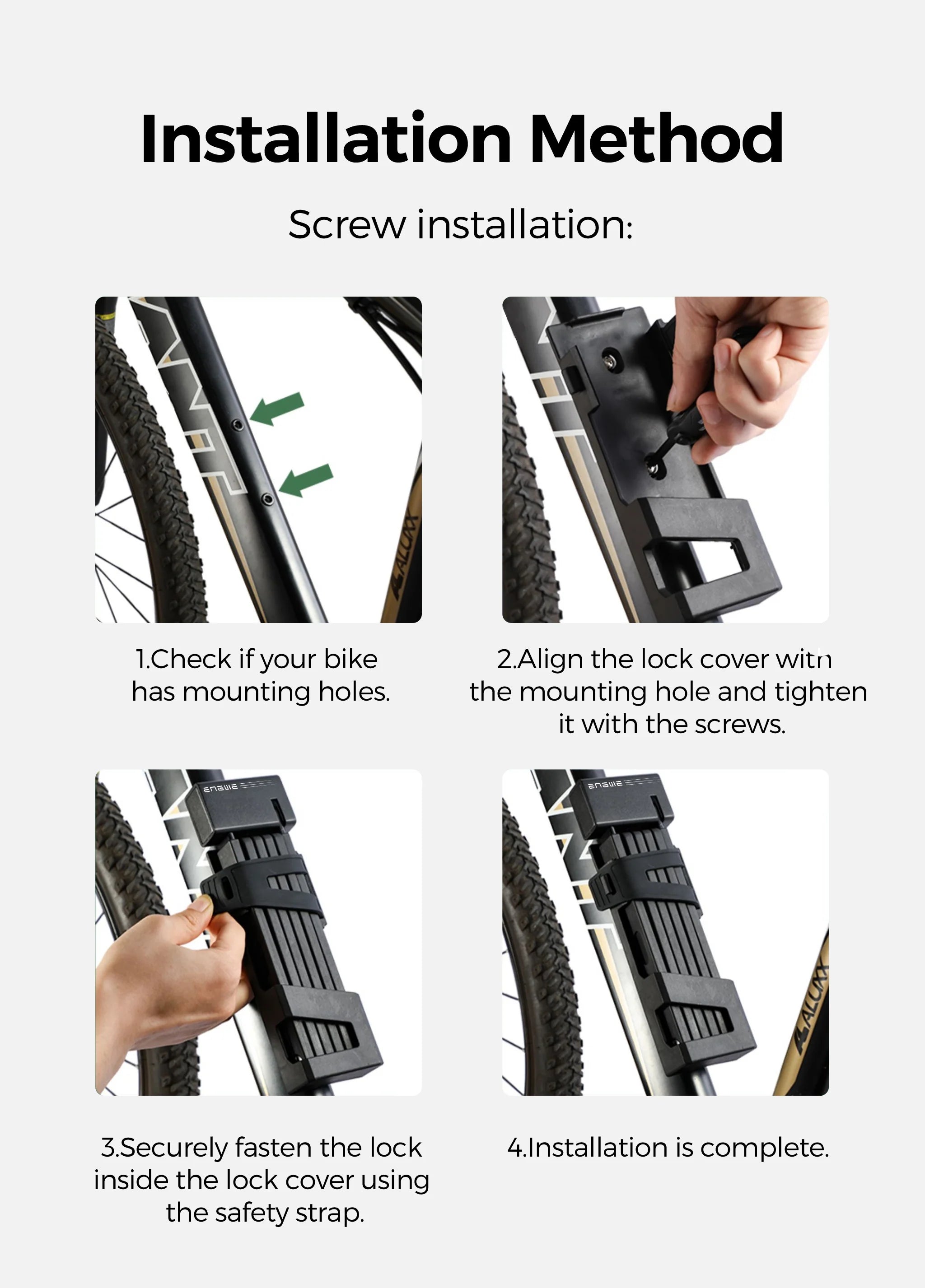 Cadenas Antivol Télescopique de Vélo | Engwe - Atom Motors