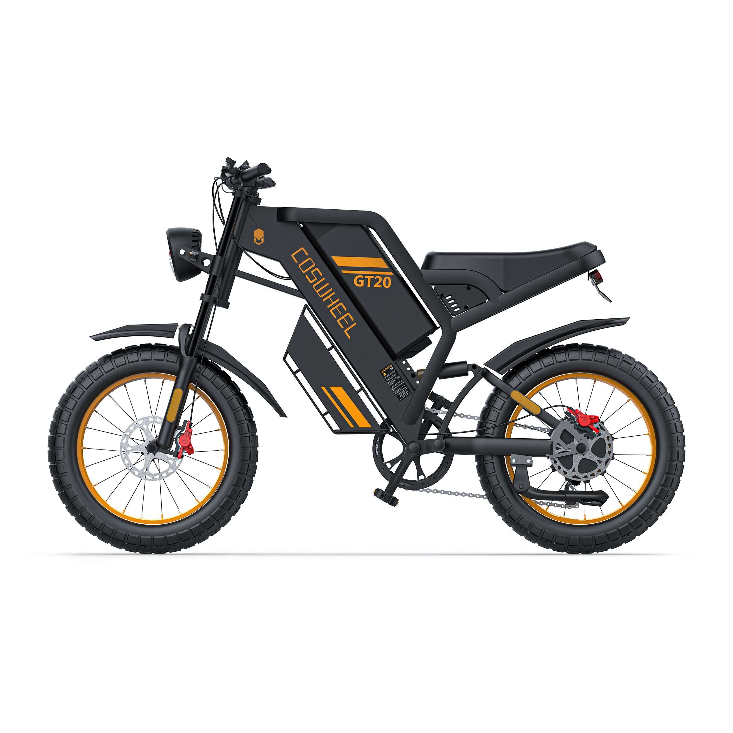 Vélo électrique Fatbike | COSWHEEL GT20 | 1000W | V-max 25 km/h | Autonomie 100 km - Atom Motors