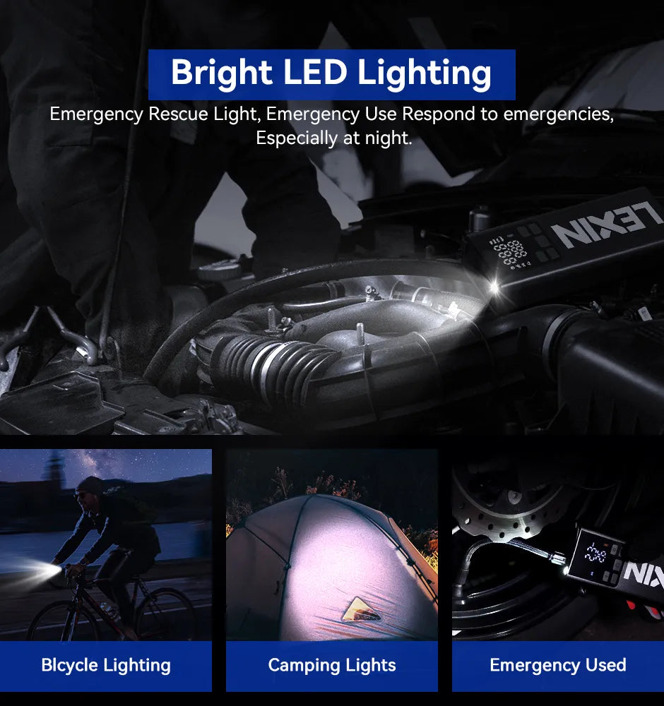 Compresseur sans fil automatique | 150 PSI | Lexin P5 - Atom Motors