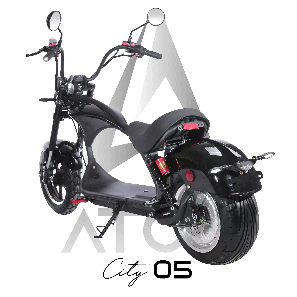 Scooter électrique, Atom City 05 | 2000 W | 50 cc | V-max 45 km/h | Autonomie 80 km - Atom Motors