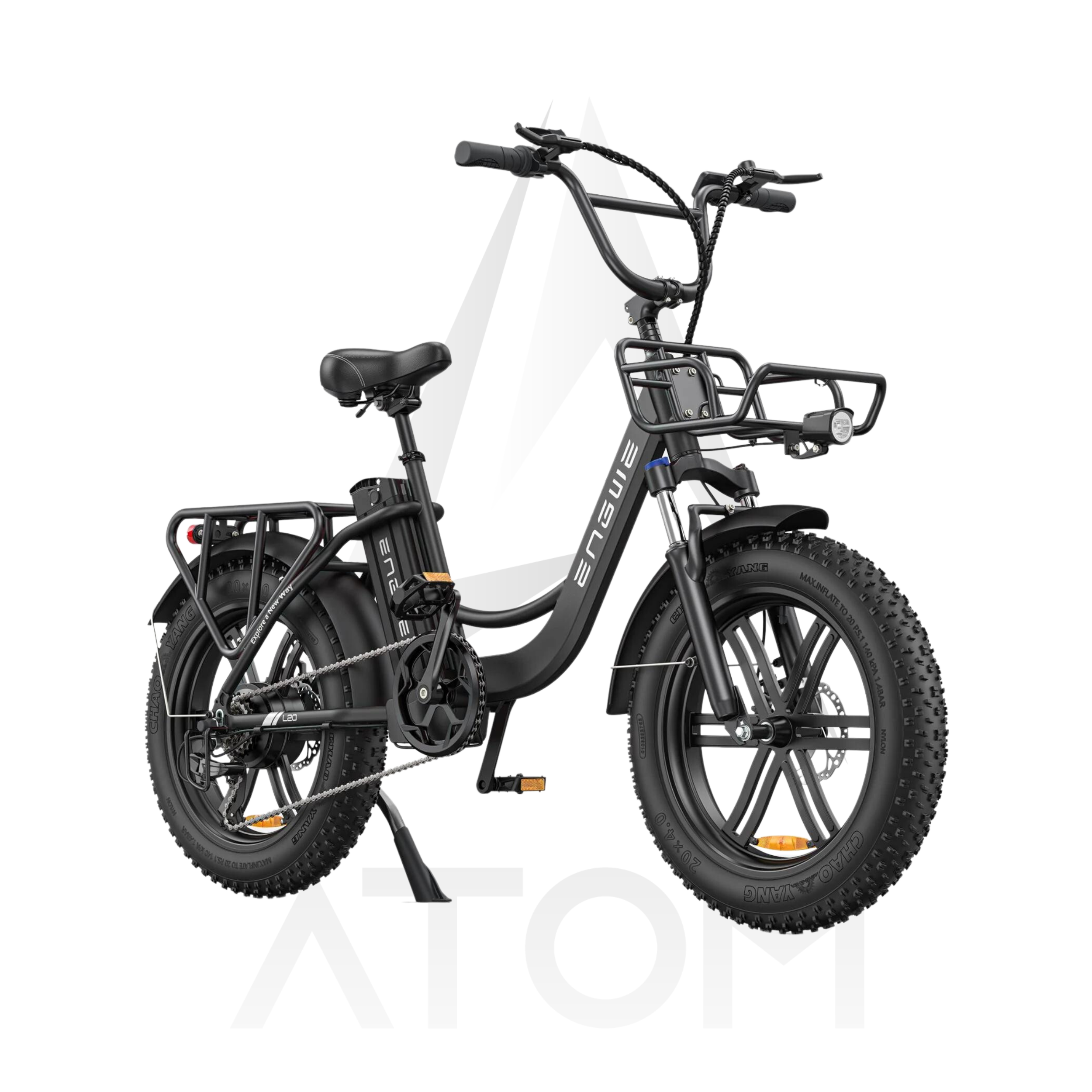 Vélo électrique Fatbike | Engwe L20 | 250 W | V-max 25 km/h | Autonomie 140 km - Atom Motors