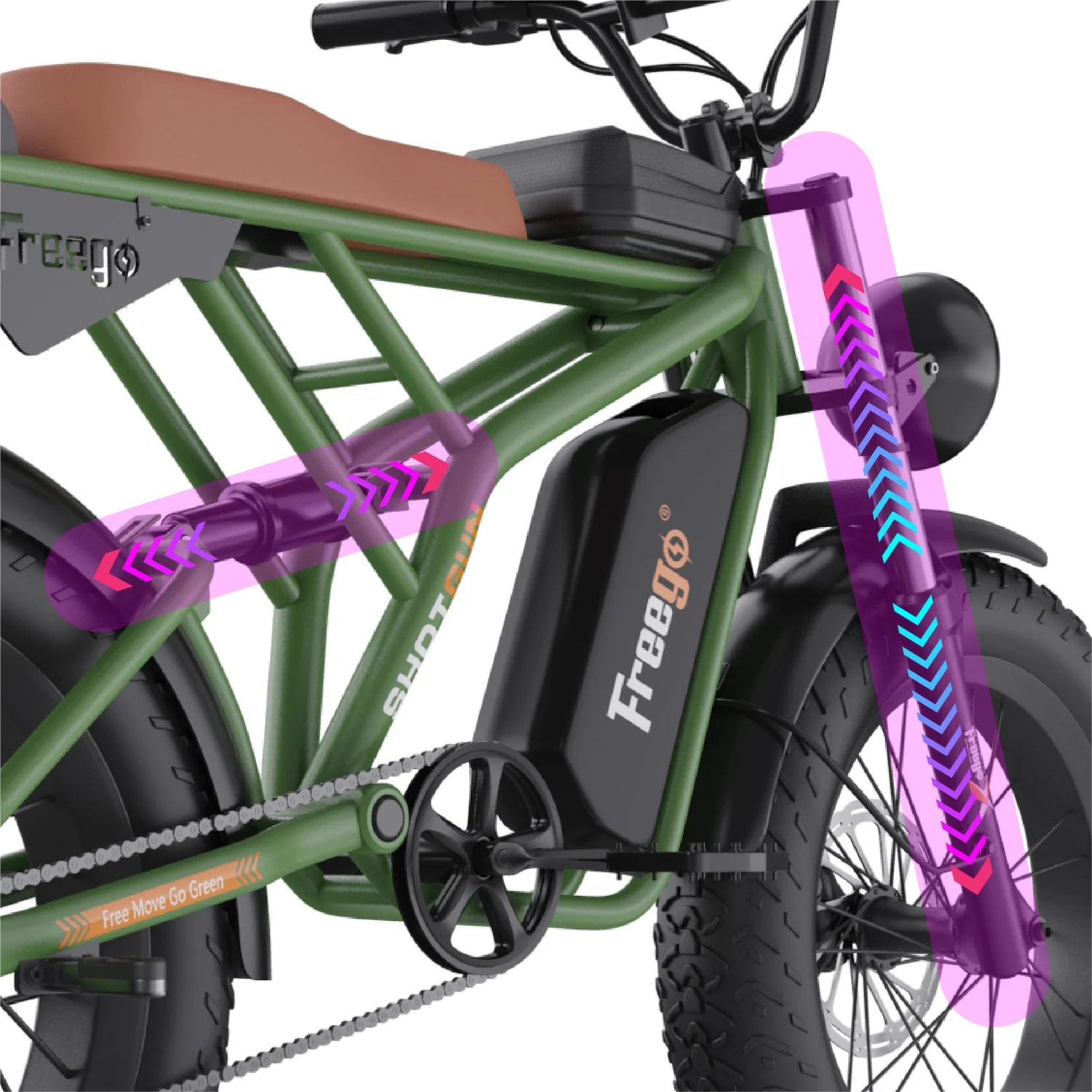 Vélo électrique Fatbike | FREEGO F2 PRO | 1400 W - Atom Motors