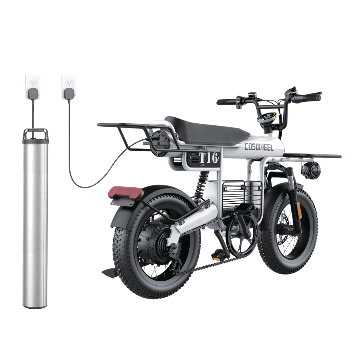 Vélo électrique Fatbike | COSWHEEL T16 | 750W | V-max 25 km/h | Autonomie 113 km - Atom Motors