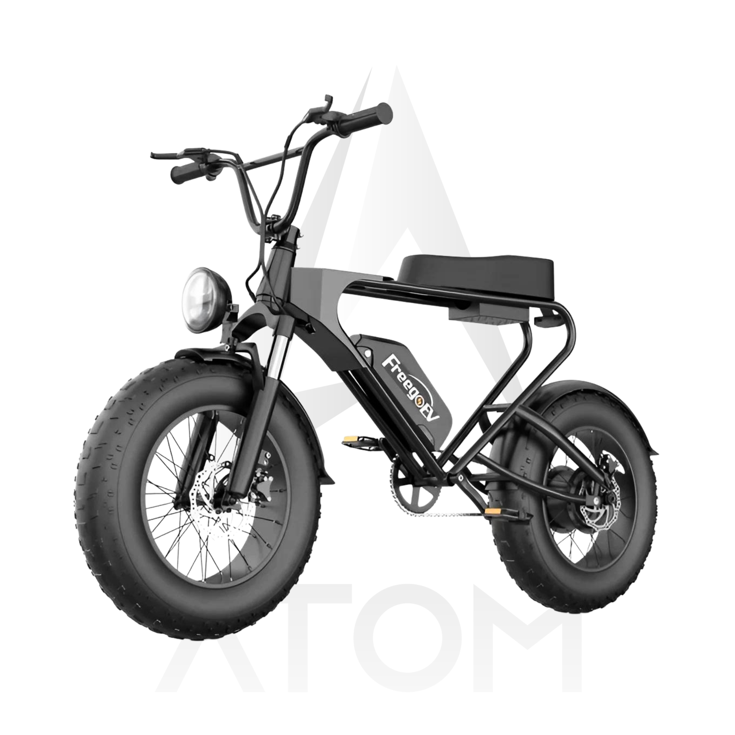 Vélo électrique Fatbike | FREEGO DK 200 | 1200 W | V-max 25 km/h | Autonomie 65 km - Atom Motors