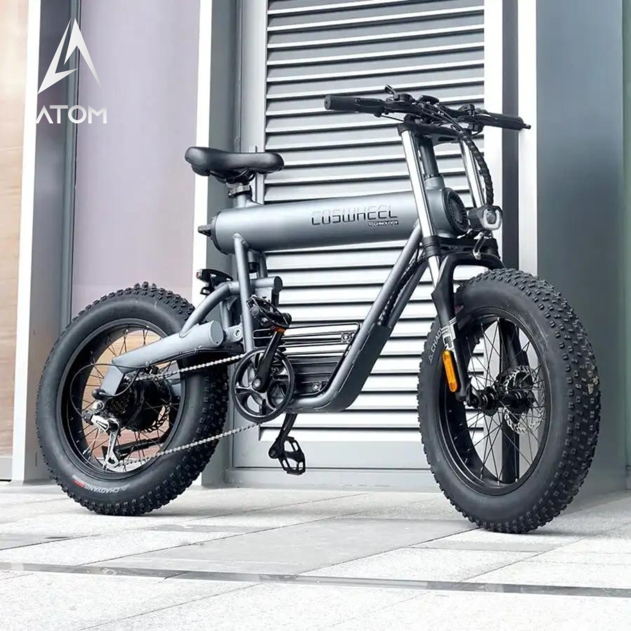 Vélo électrique Fatbike | COSWHEEL T20 | 500 W | V-max 25 km/h | Autonomie 80 km - Atom Motors