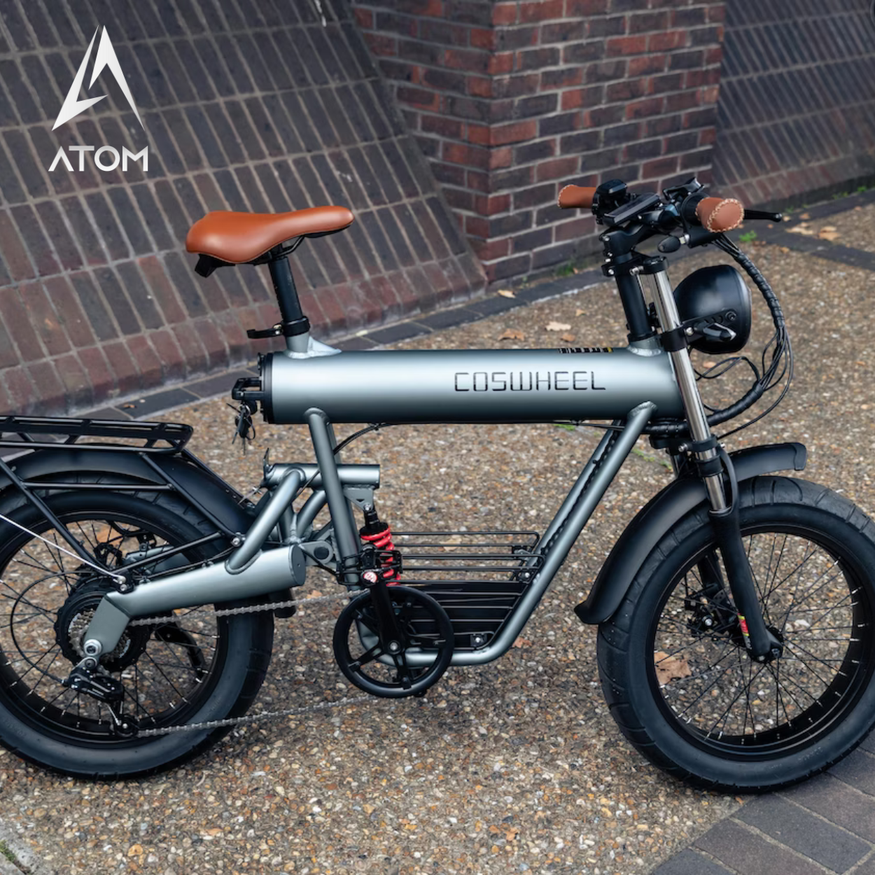 Vélo électrique Fatbike | COSWHEEL T20R | 750W - 1000W | V-max 25 km/h | Autonomie 70 km - Atom Motors