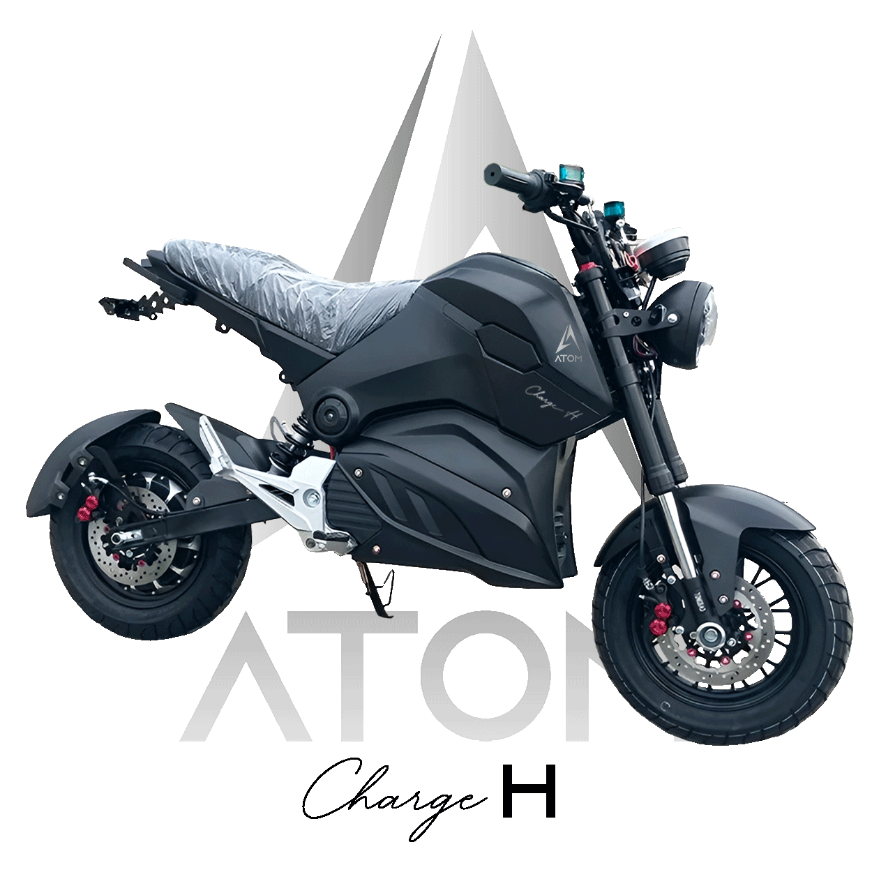 Moto électrique, Atom Charge H | 3000 W | 50 cc | V-max 45 km/h | Autonomie 130 km - Atom Motors