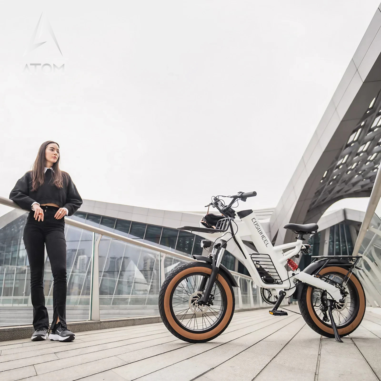 Vélo électrique Fatbike | COSWHEEL M20 | 750W | V-max 25 km/h | Autonomie 80 km - Atom Motors