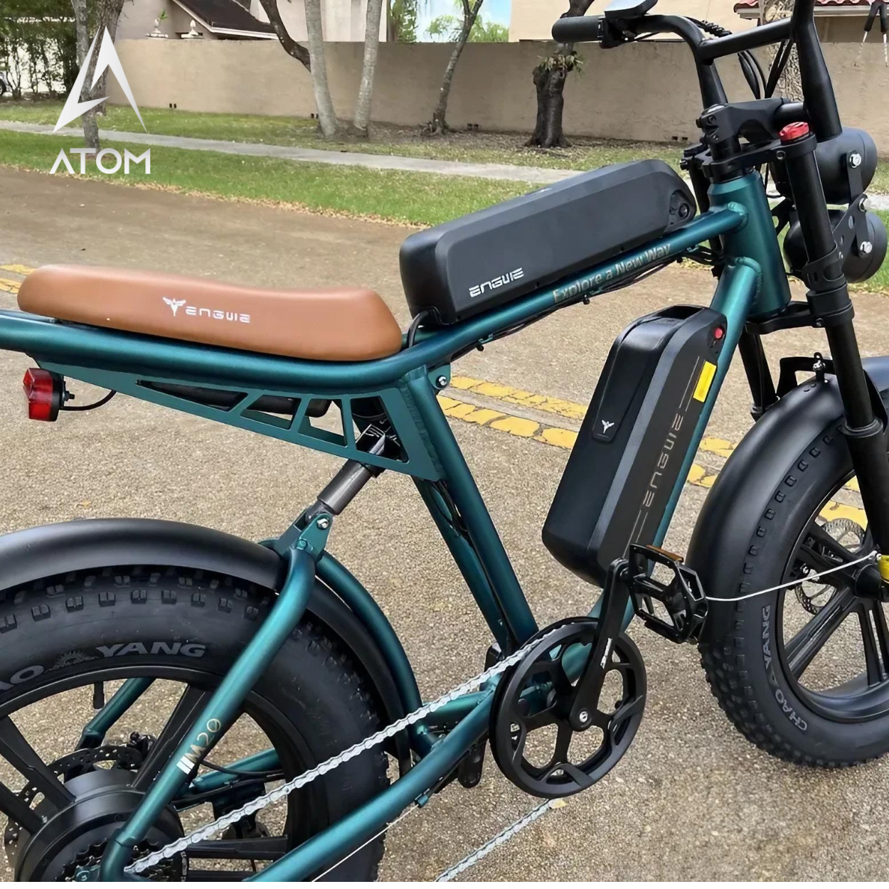 Vélo électrique Fatbike | Engwe M20 | 750 W | V-max 25 km/h | Autonomie 150 km - Atom Motors