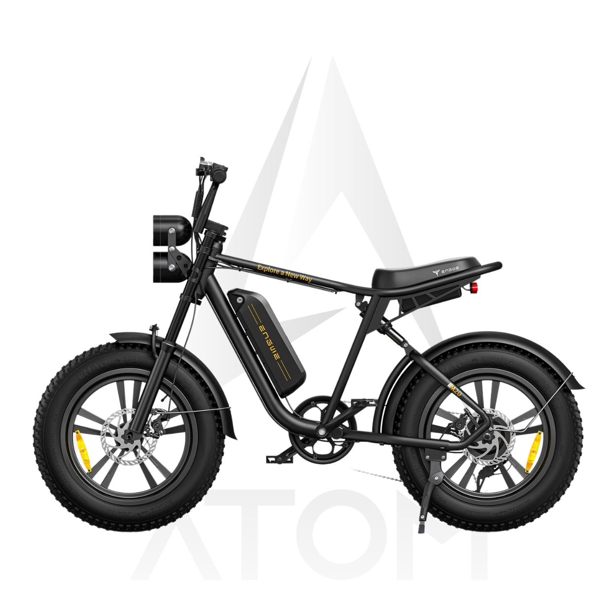 Vélo électrique Fatbike | Engwe M20 | 750 W | V-max 25 km/h | Autonomie 150 km - Atom Motors