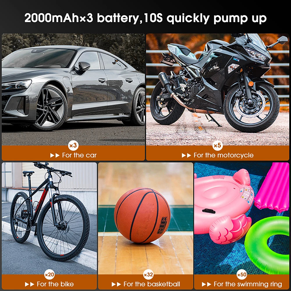 Compresseur Automatique 120 PSI | CARSUN | LED - Atom Motors