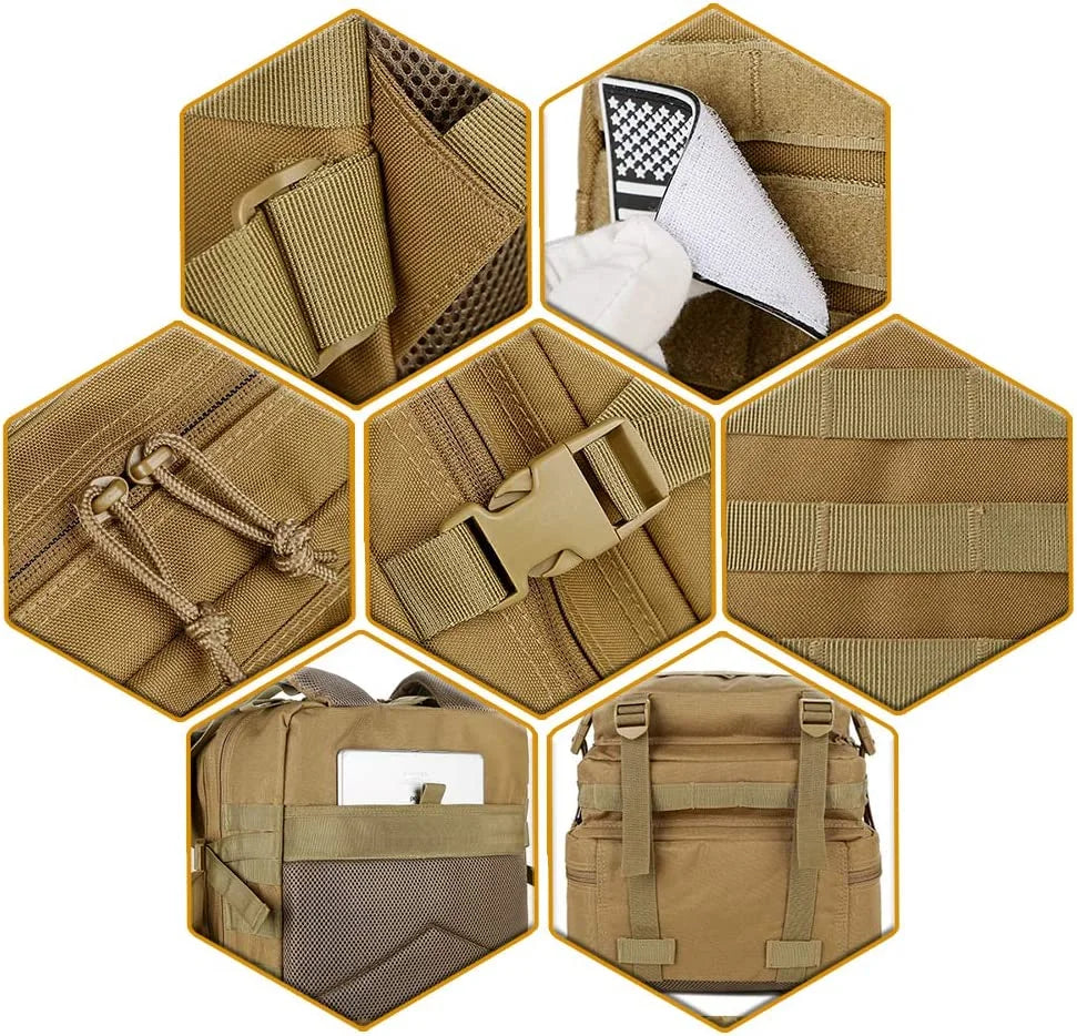 Sac à Dos Tactique Militaire | 25L et 50 L - Atom Motors