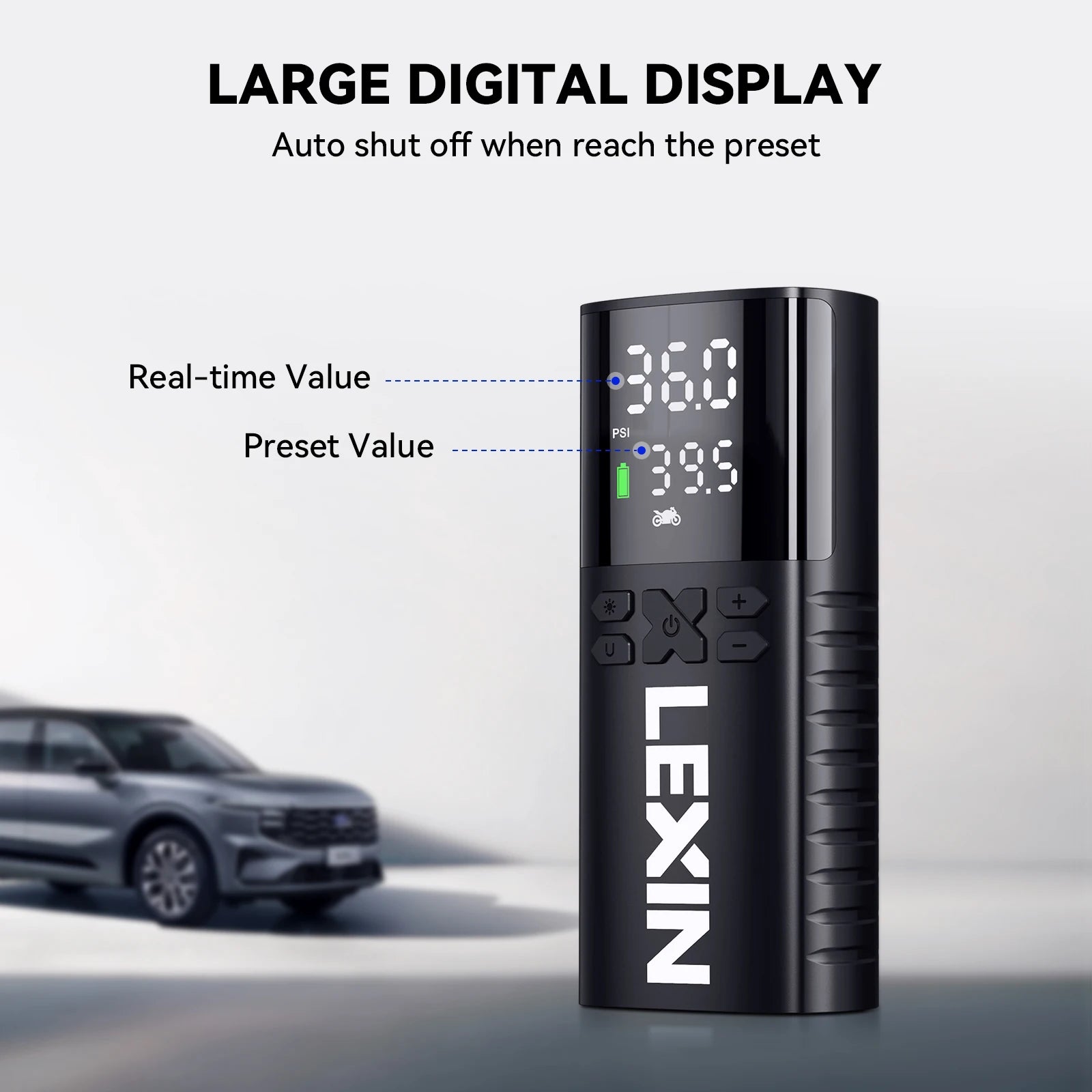 Compresseur sans fil automatique | 150 PSI | Lexin P4 - Atom Motors