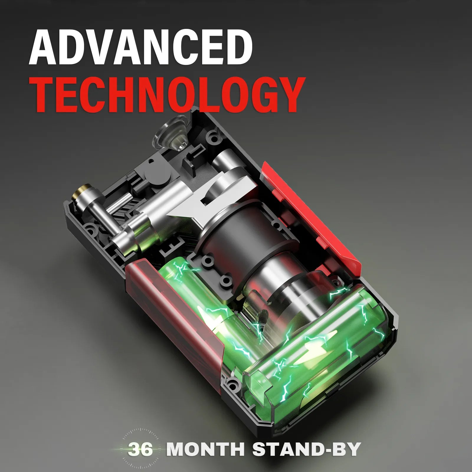 Compresseur d'Air Portable 200 PSI avec Batterie 10000 mAh - Atom Motors