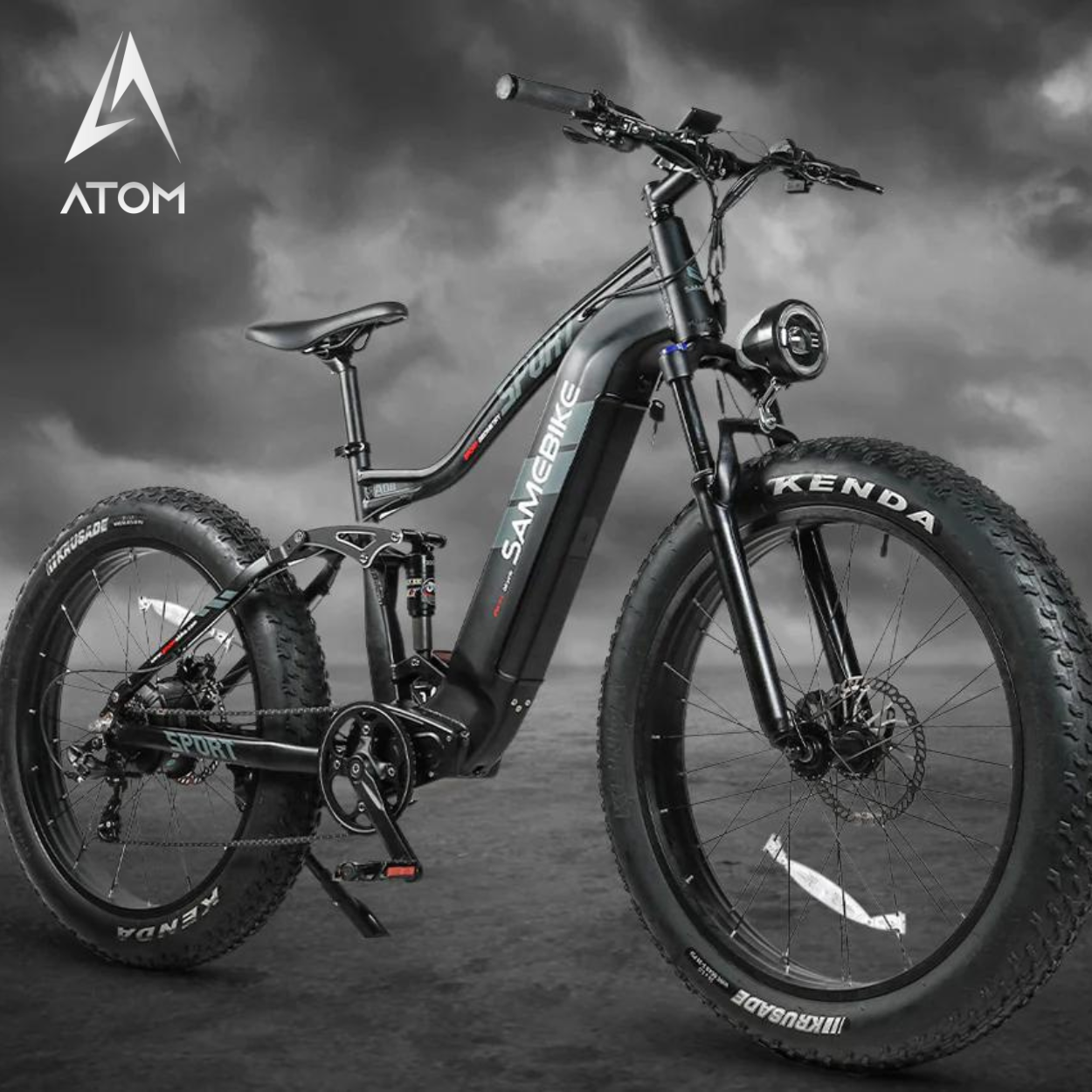 Vélo électrique Fatbike | Samebike RS-A08 | 750 W | V-max 25 km/h | Autonomie 80 km - Atom Motors