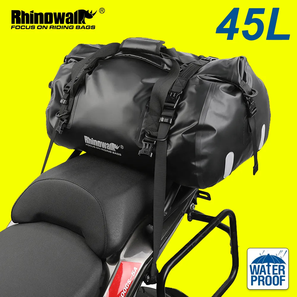 Sac arrière de Moto Étanche | Rhinowalk | 45L - Atom Motors