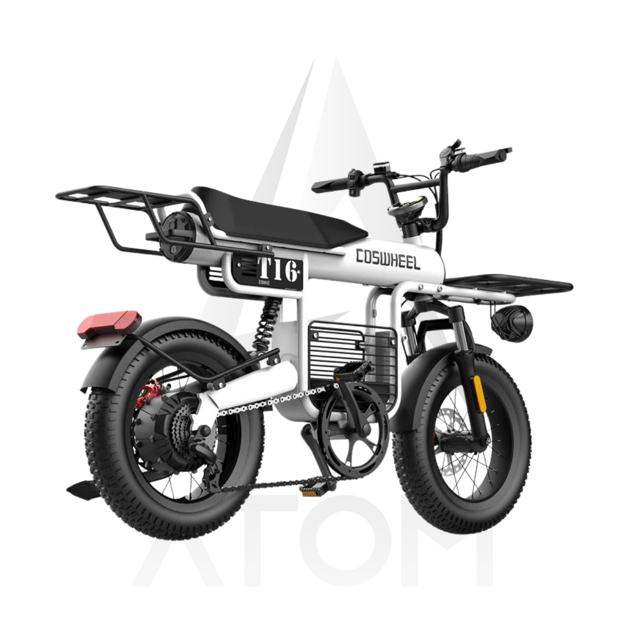 Vélo électrique Fatbike | COSWHEEL T16 | 750W | V-max 25 km/h | Autonomie 113 km - Atom Motors