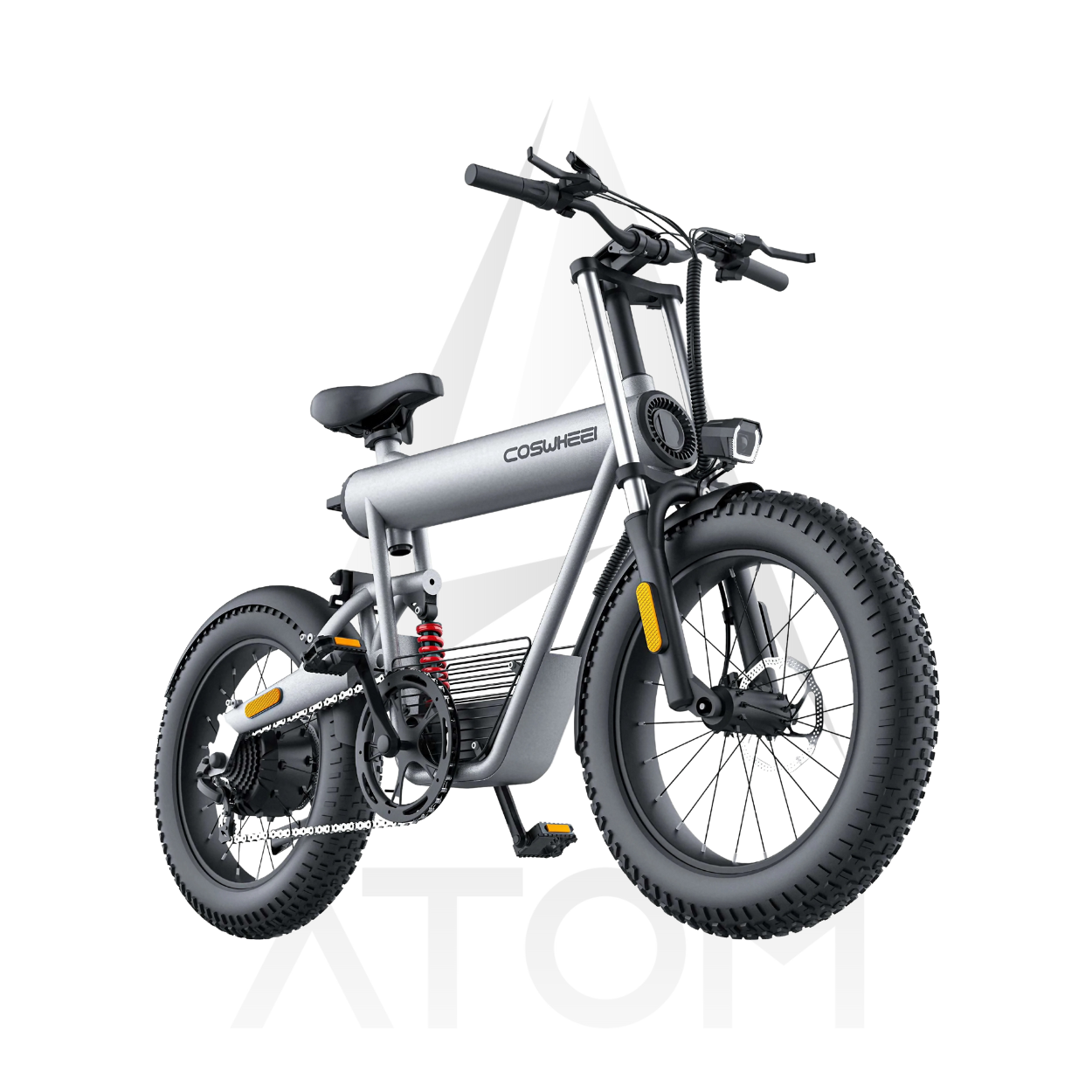 Vélo électrique Fatbike | COSWHEEL T20 | 500 W | V-max 25 km/h | Autonomie 80 km - Atom Motors