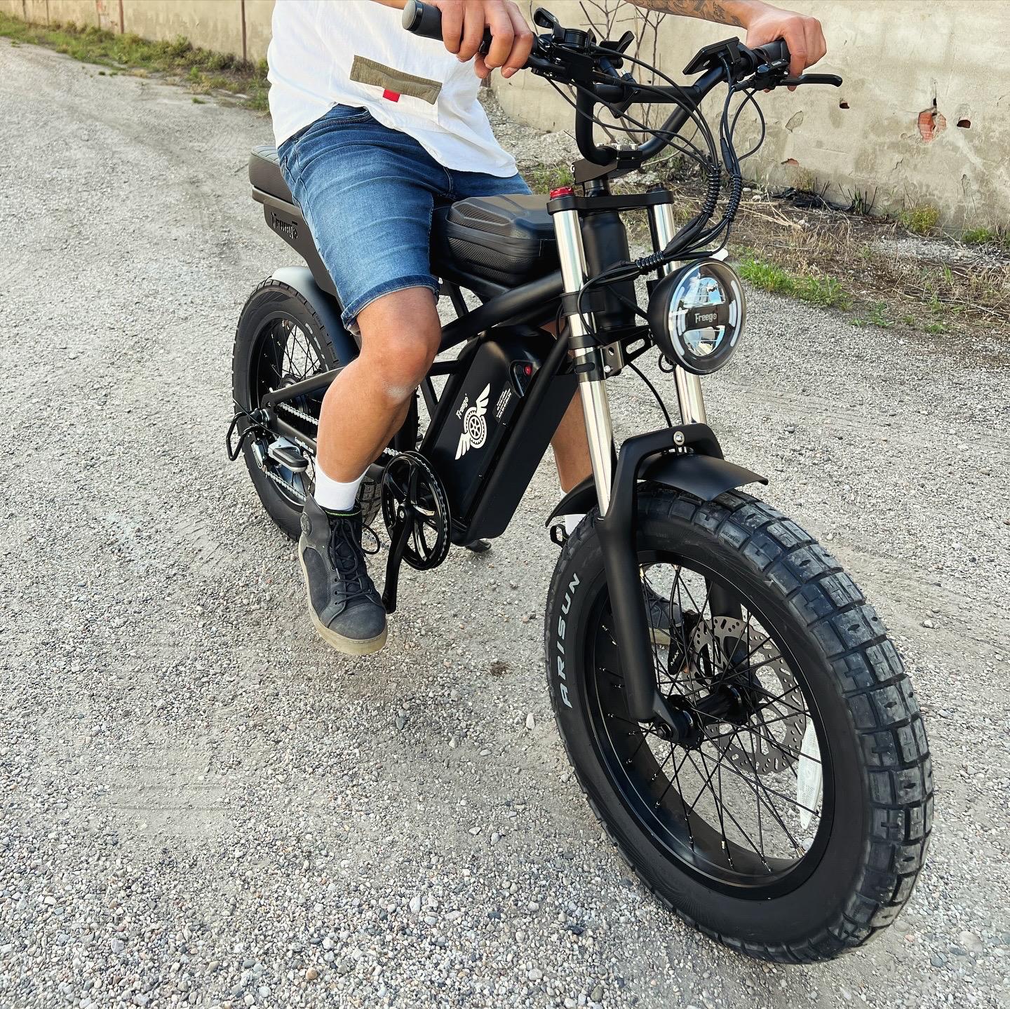 Vélo électrique Fatbike | FREEGO F2 PRO | 1400 W | V-max 25 km/h | Autonomie 80 km - Atom Motors