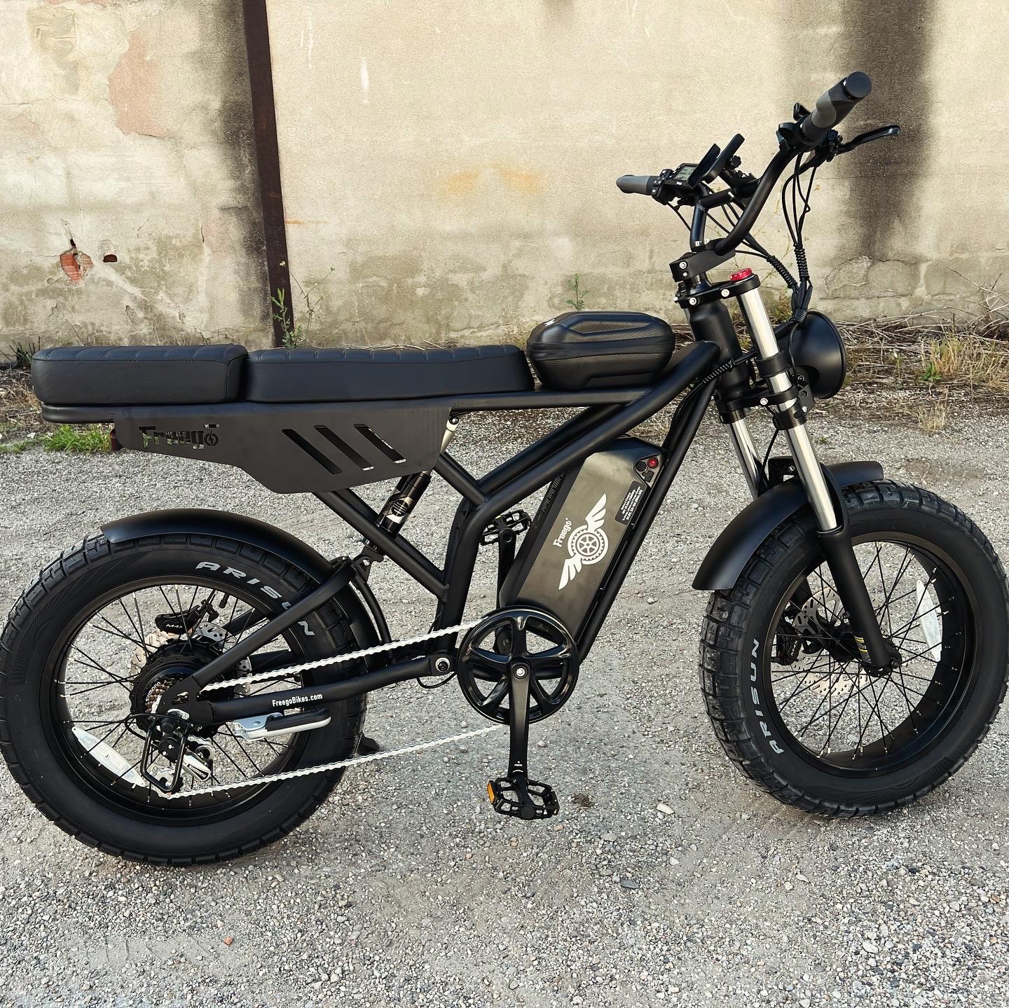 Vélo électrique Fatbike | FREEGO F2 PRO | 1400 W | V-max 25 km/h | Autonomie 80 km - Atom Motors