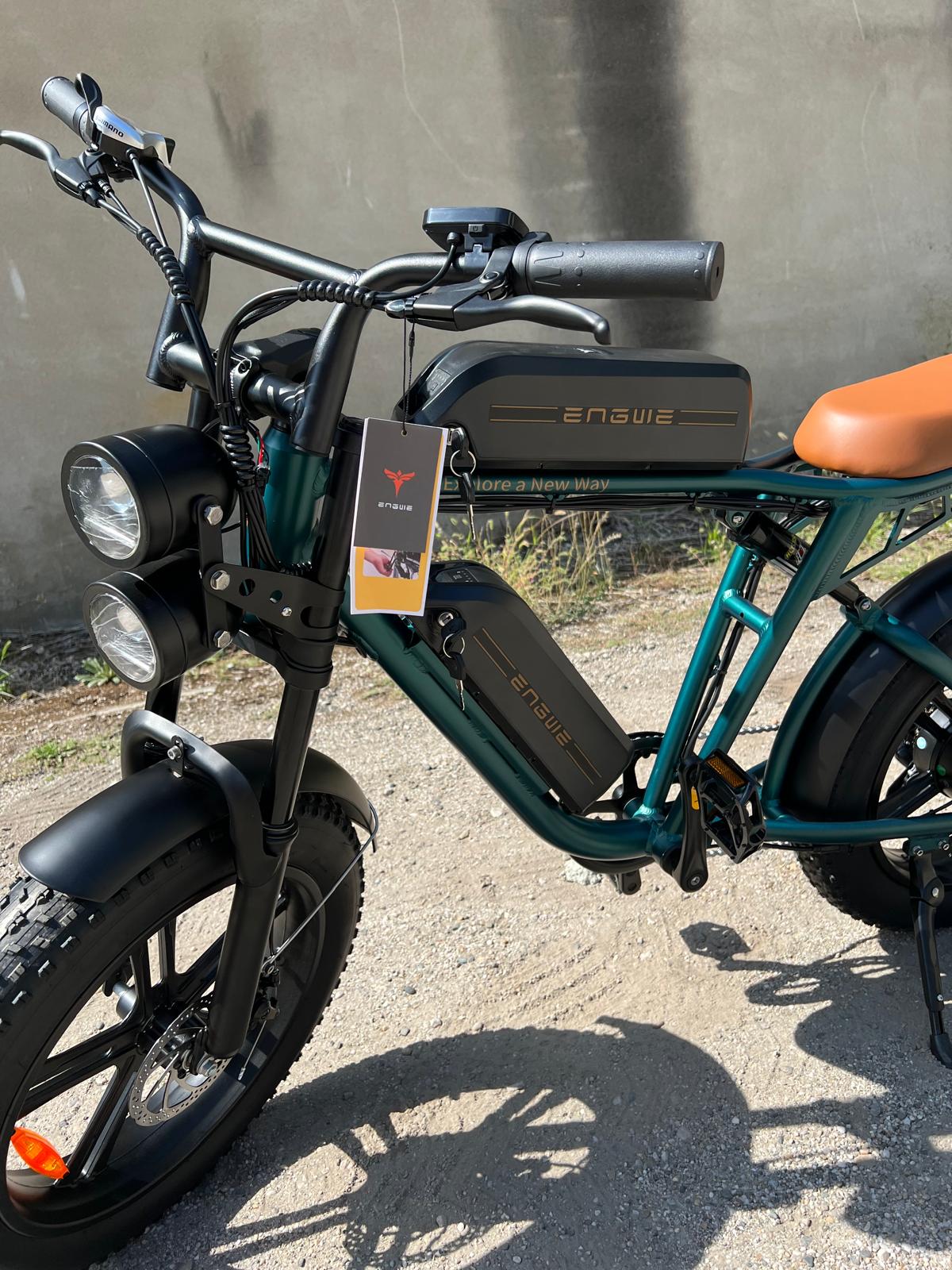 Vélo électrique Fatbike | Engwe M20 | 750 W | V-max 25 km/h | Autonomie 150 km - Atom Motors