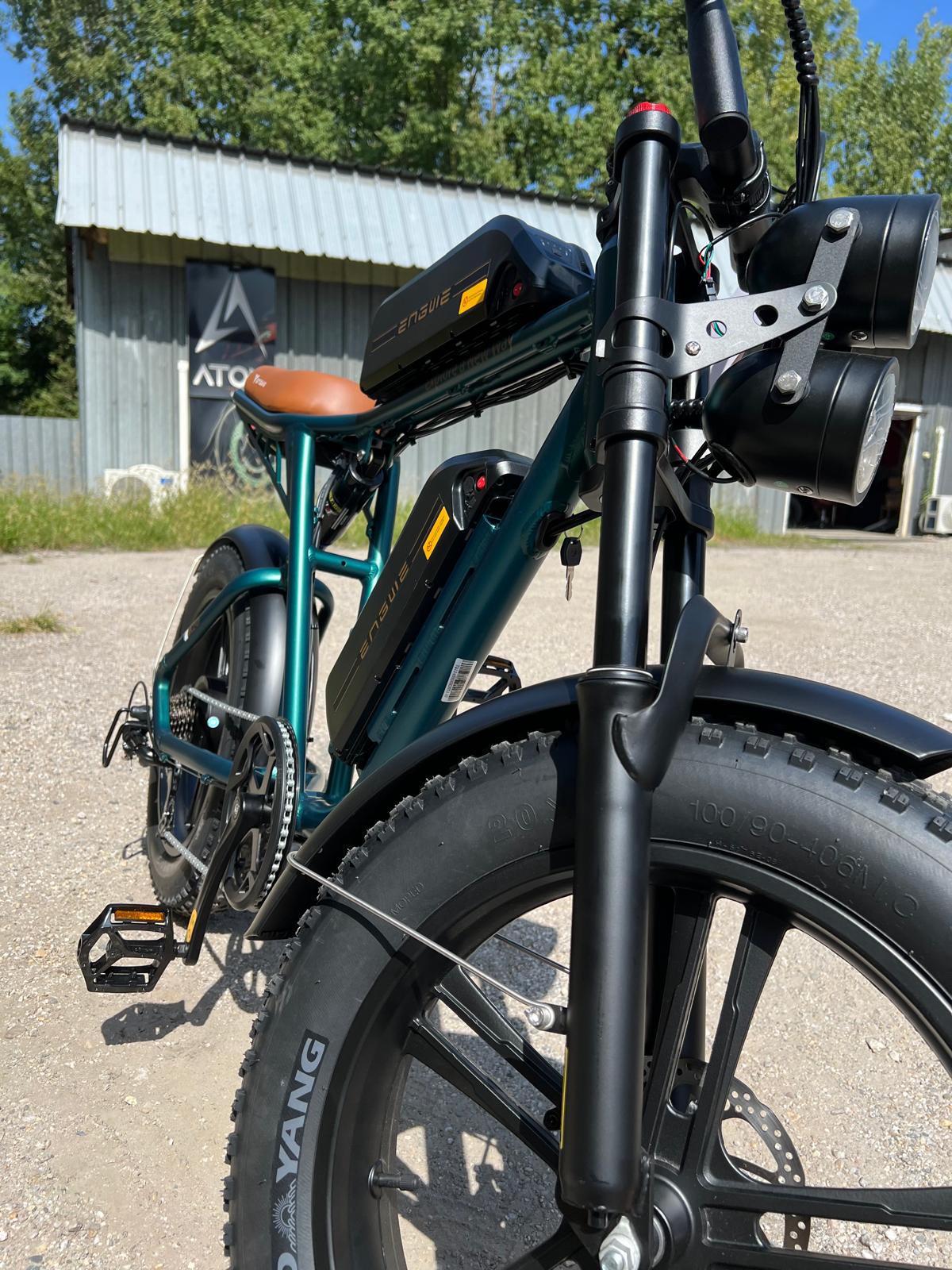 Vélo électrique Fatbike | Engwe M20 | 750 W | V-max 25 km/h | Autonomie 150 km - Atom Motors