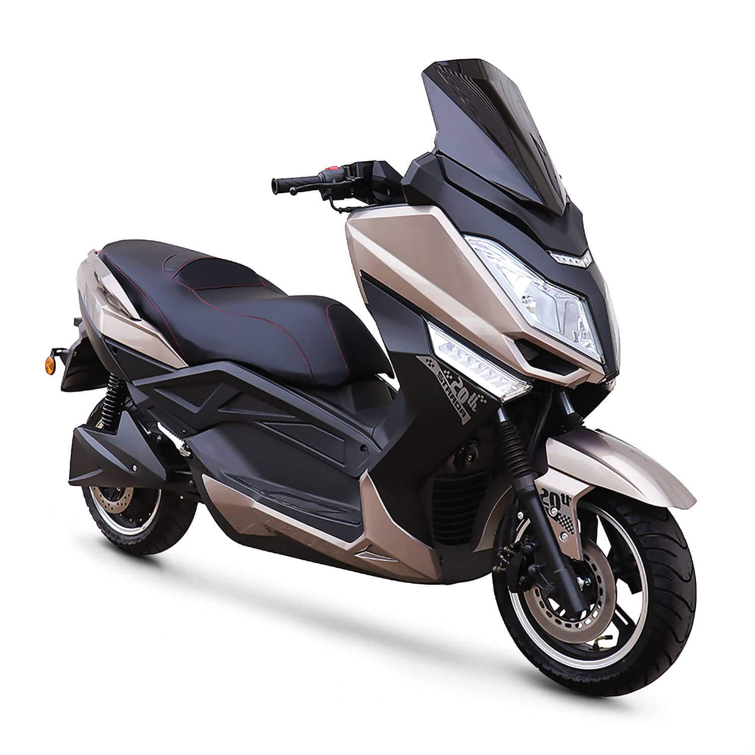 Scooter électrique, EBROH Strada 20th XT | 3000 W | 125 cc | V-max 90 km/h | Autonomie 75 km - Atom Motors