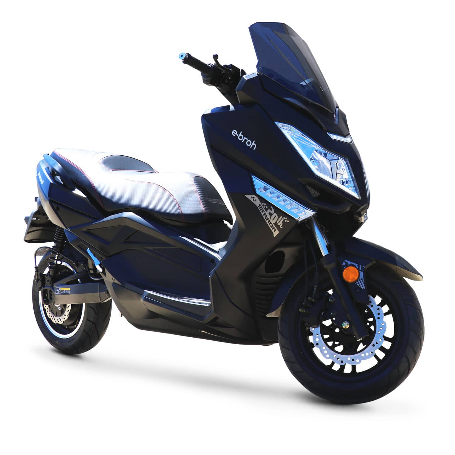 Scooter électrique, EBROH Strada 20th XT | 9kW-12kW | 125 cc | V-max 120 km/h | Autonomie 150 km - Atom Motors