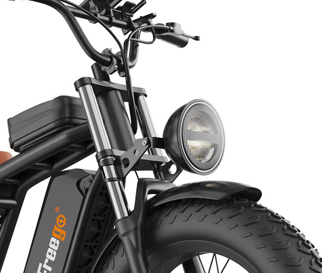 Vélo électrique Fatbike | FREEGO F2 PRO | 1400 W | V-max 25 km/h | Autonomie 80 km - Atom Motors