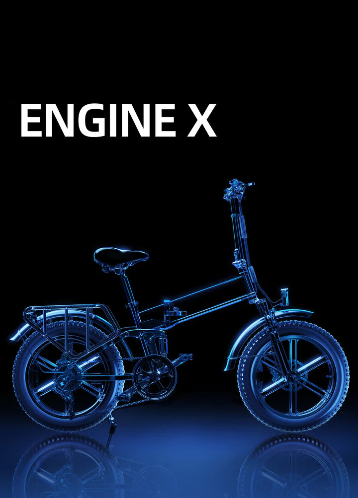 Vélo électrique Fatbike | Engwe Engine X | 250 W | V-max 25 km/h | Autonomie 100 km - Atom Motors