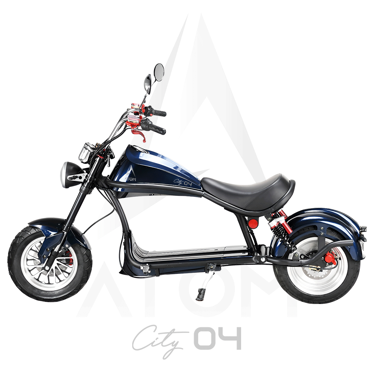 Scooter électrique, Atom City 04 | 2000 W | 50 cc | V-max 45 km/h | Autonomie 60 km - Atom Motors