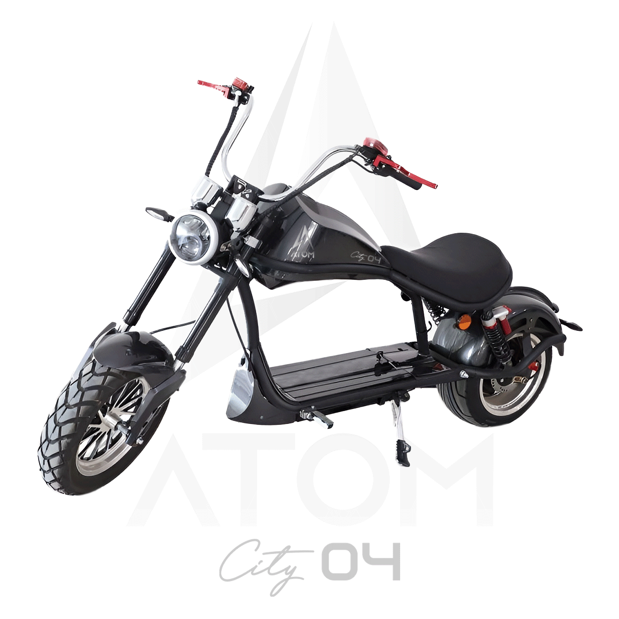 Scooter électrique, Atom City 04 | 2000 W | 50 cc | V-max 45 km/h | Autonomie 60 km - Atom Motors