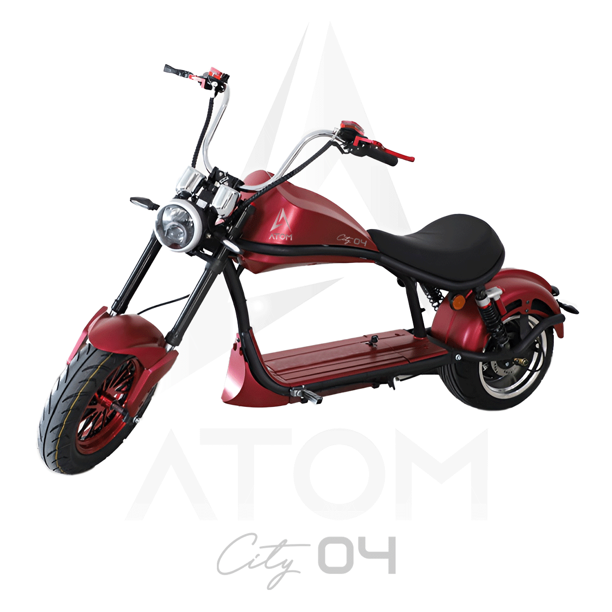 Scooter électrique, Atom City 04 | 2000 W | 50 cc | V-max 45 km/h | Autonomie 60 km - Atom Motors