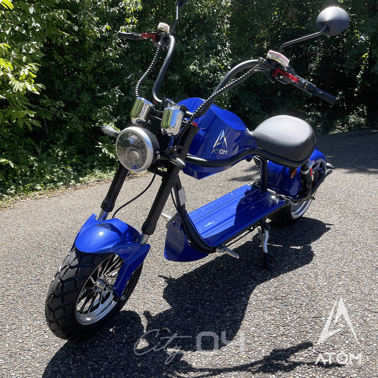 Scooter électrique, Atom City 04 | 2000 W | 50 cc | V-max 45 km/h | Autonomie 60 km - Atom Motors