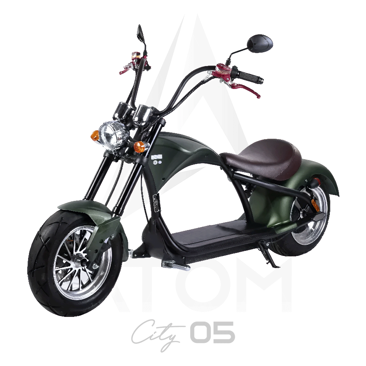 Scooter électrique, Atom City 05 | 2000 W | 50 cc | V-max 45 km/h | Autonomie 80 km - Atom Motors