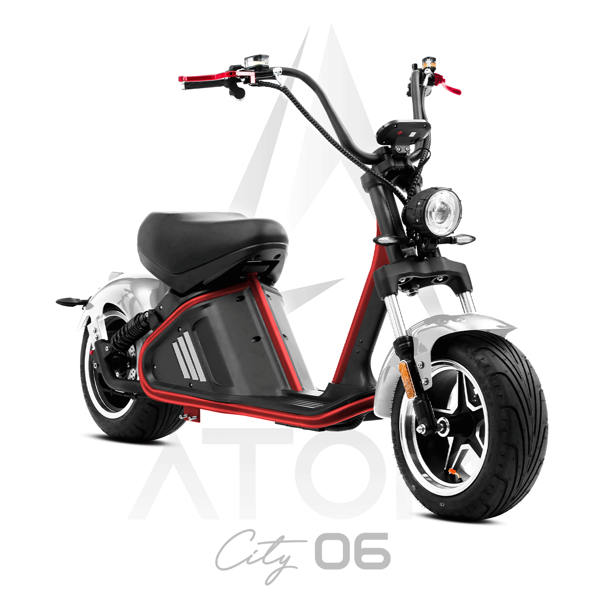 Scooter électrique, Atom City 06 | 3000 W | 50 c | V-max 45 km/h | Autonomie 90 km - Atom Motors