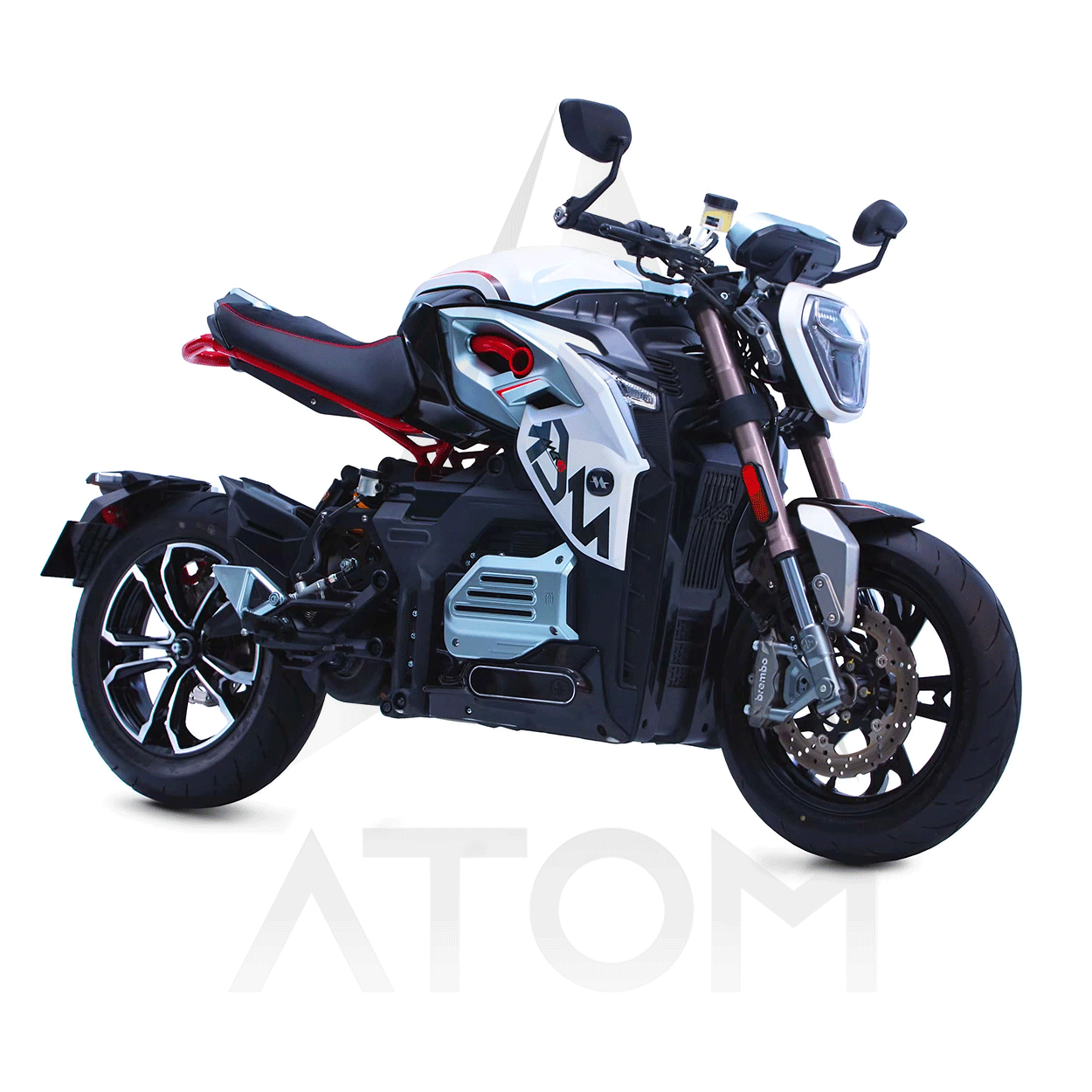 Moto électrique, OVAOBIKE MCR-S | 11 000 W | 125 cc | V-max 148 km/h | Autonomie 210 km - Atom Motors