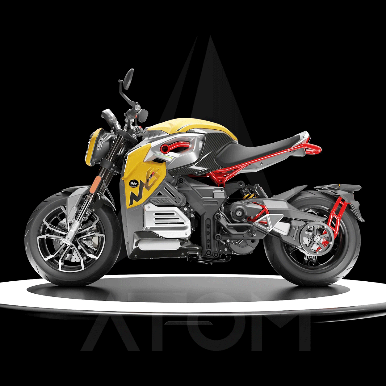 Moto électrique, OVAOBIKE MCR-S | 11 000 W | 125 cc | V-max 148 km/h | Autonomie 210 km - Atom Motors