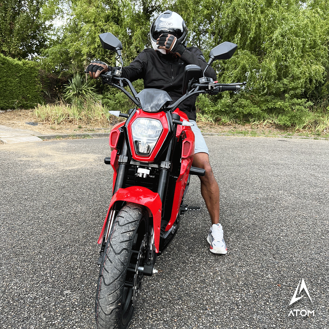 Moto électrique, Atom Charge RC | 5000 W | 125 cc | V-max 120 km/h | Autonomie 130 km - Atom Motors