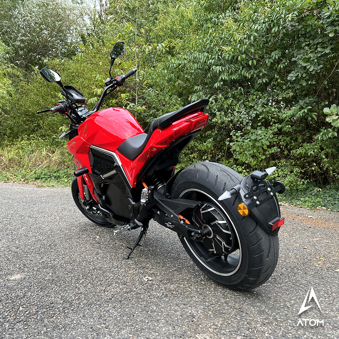 Moto électrique, Atom Charge RC | 5000 W | 125 cc | V-max 120 km/h | Autonomie 130 km - Atom Motors