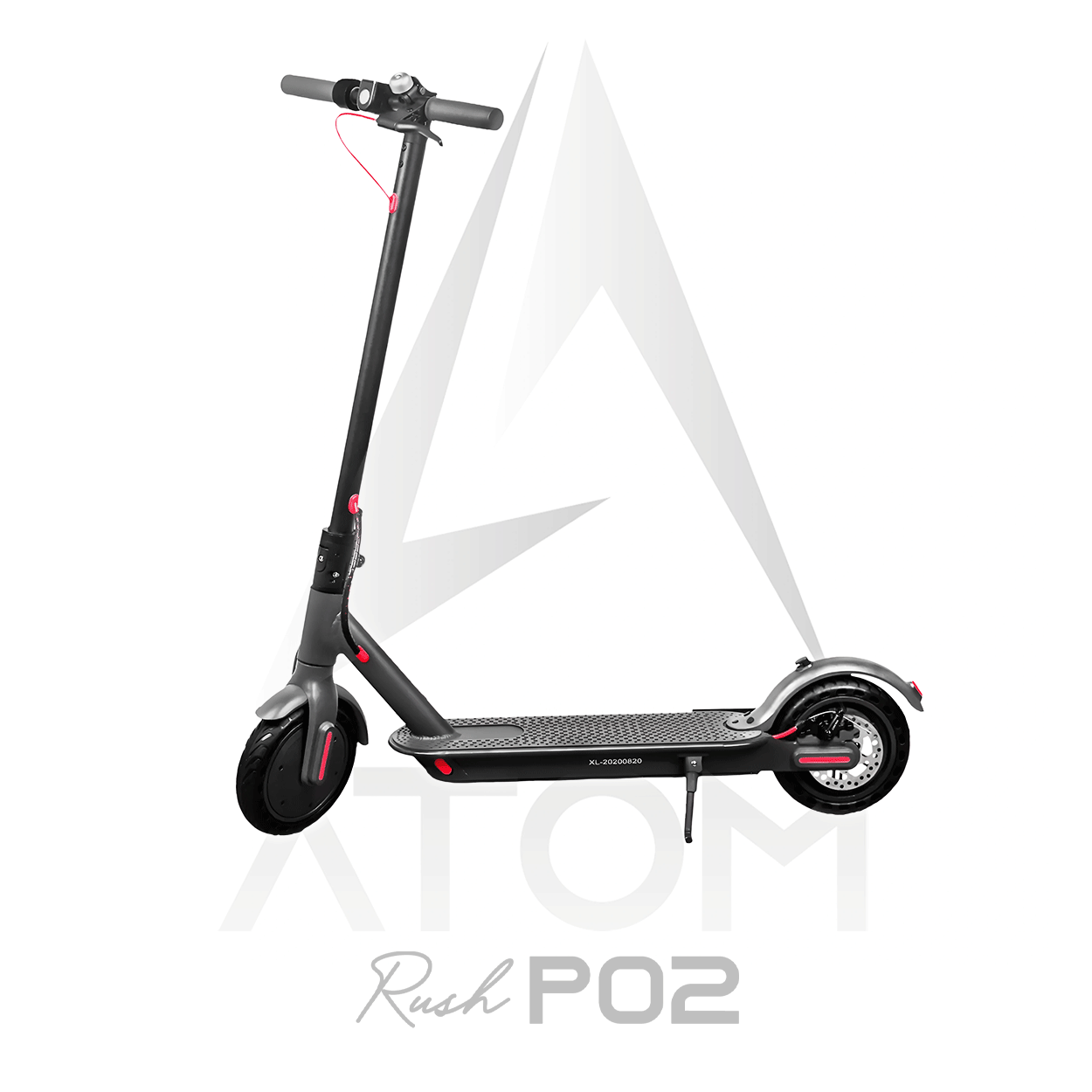 Trottinette électrique, Atom Rush P02 | 350 W | V-max 25 km/h | Autonomie 40 km - Atom Motors
