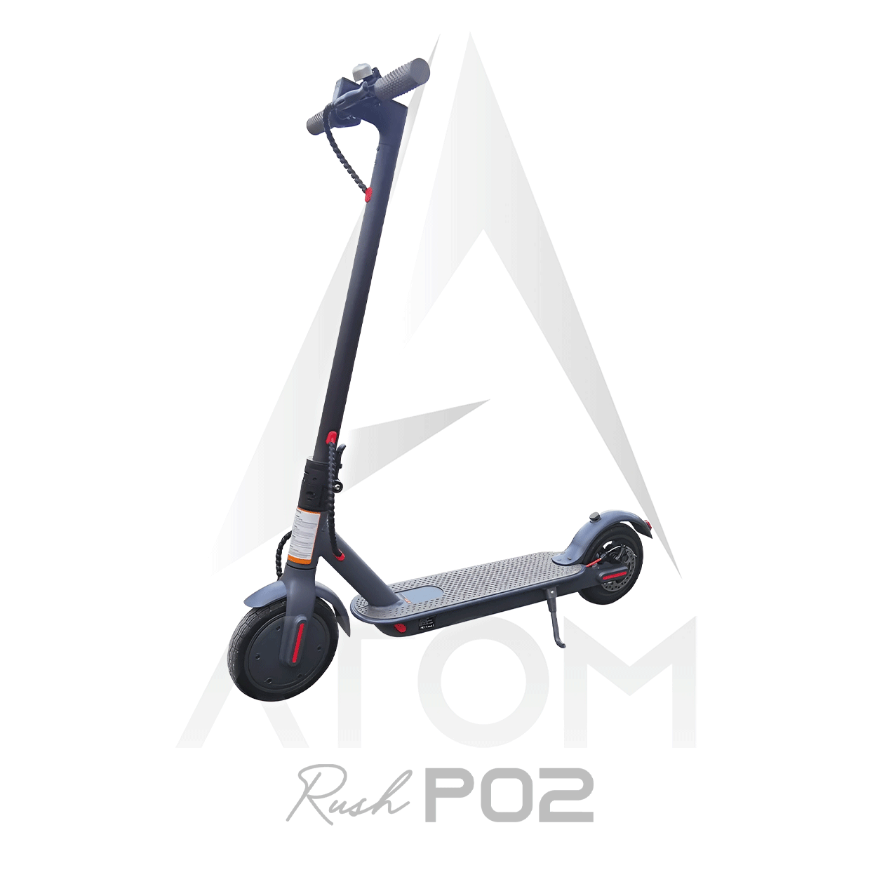Trottinette électrique, Atom Rush P02 | 350 W | V-max 25 km/h | Autonomie 40 km - Atom Motors