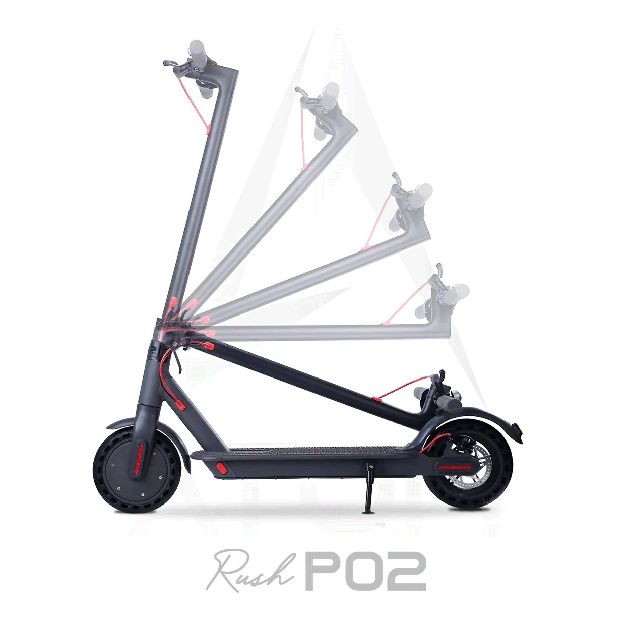 Trottinette électrique, Atom Rush P02 | 350 W | V-max 25 km/h | Autonomie 40 km - Atom Motors