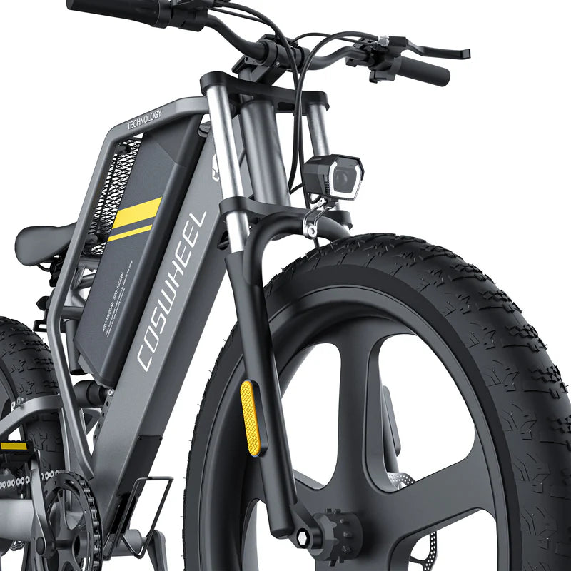 Vélo électrique Fatbike | COSWHEEL T26 | 1000W | V-max 25 km/h | Autonomie 140 km - Atom Motors