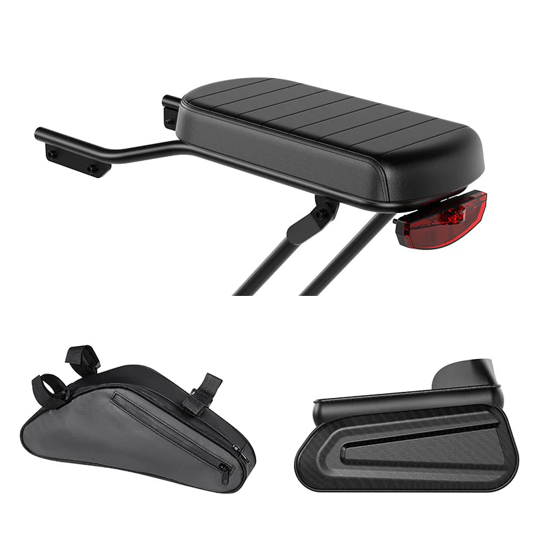 Kit d’upgrade complet | A-Spadz Ultimate Upgrade Kit | Porte-bagages + Sacoche cadre + Sacoche tube supérieur - Atom Motors