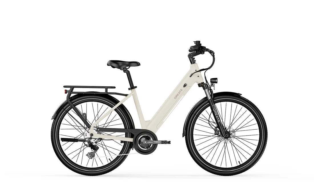 Vélo électrique urbain | A-Spadz QREATE City Air | 250 W | V-max 25 km/h | Autonomie jusqu’à 90 km - Atom Motors